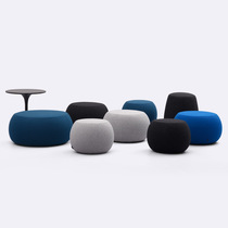 noho Nordic cloth Sofa Bench Casual Stool Art Round Chess Bench Silence wind small pier Bench Short Bench
