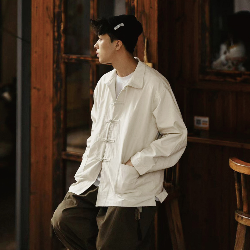 Hungry Artist新中式盘扣夹克男轻国风订婚汉服唐装长袖秋季外套 - 图0