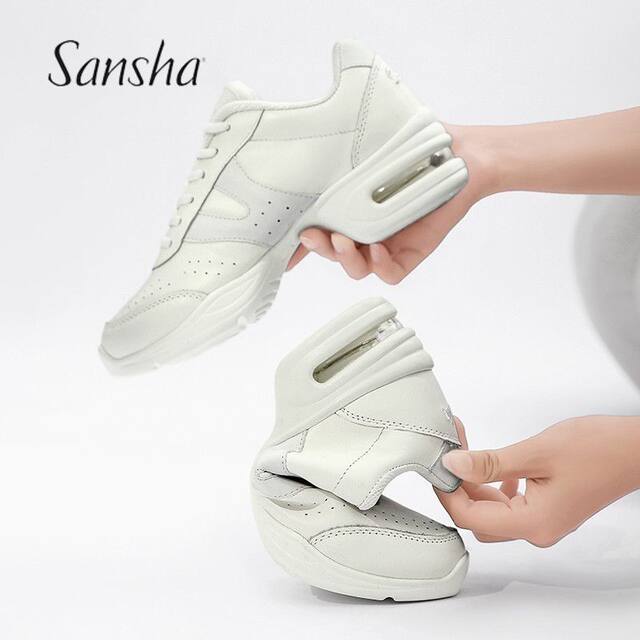 Sansha modern dance shoes sneakers soft sole leather air cushion