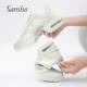 Sansha modern dance shoes sneakers soft sole leather air cushion