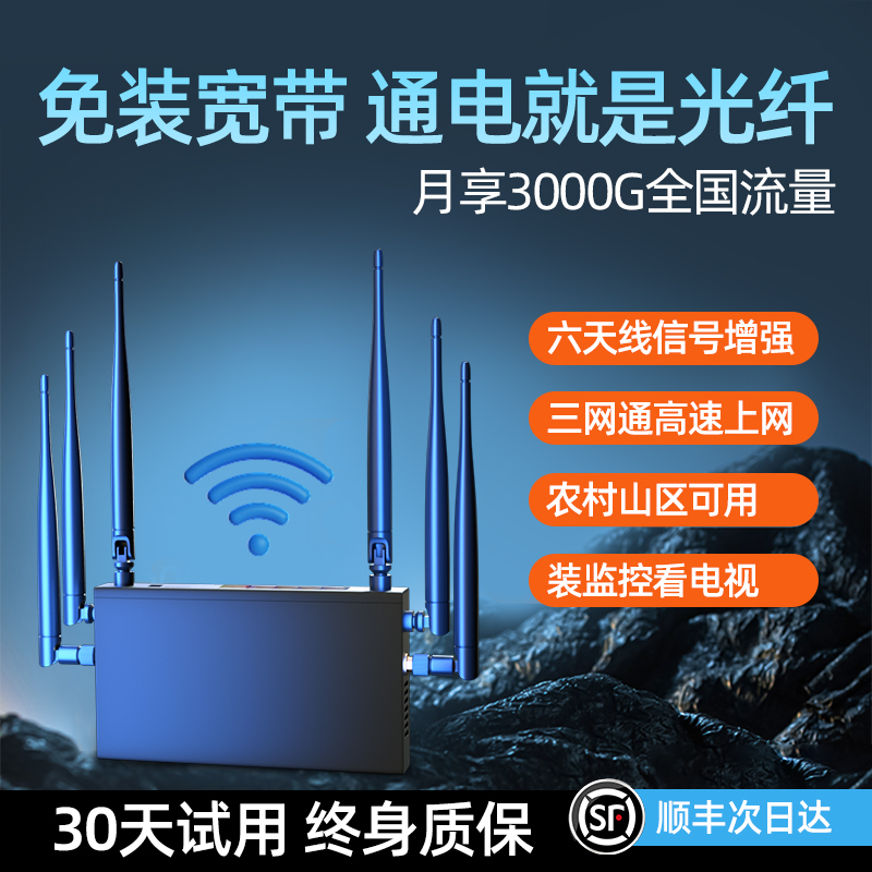 无线路由器随身wifi移动联通电信网络三网通用流量智能工业cpe农村热点便携式无限速免宽带免插卡wifi6户外4G - 图1