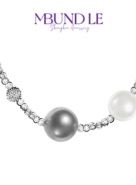 摩邦珠宝流光时代-银色时光长项链百搭时尚新款男女同款高级