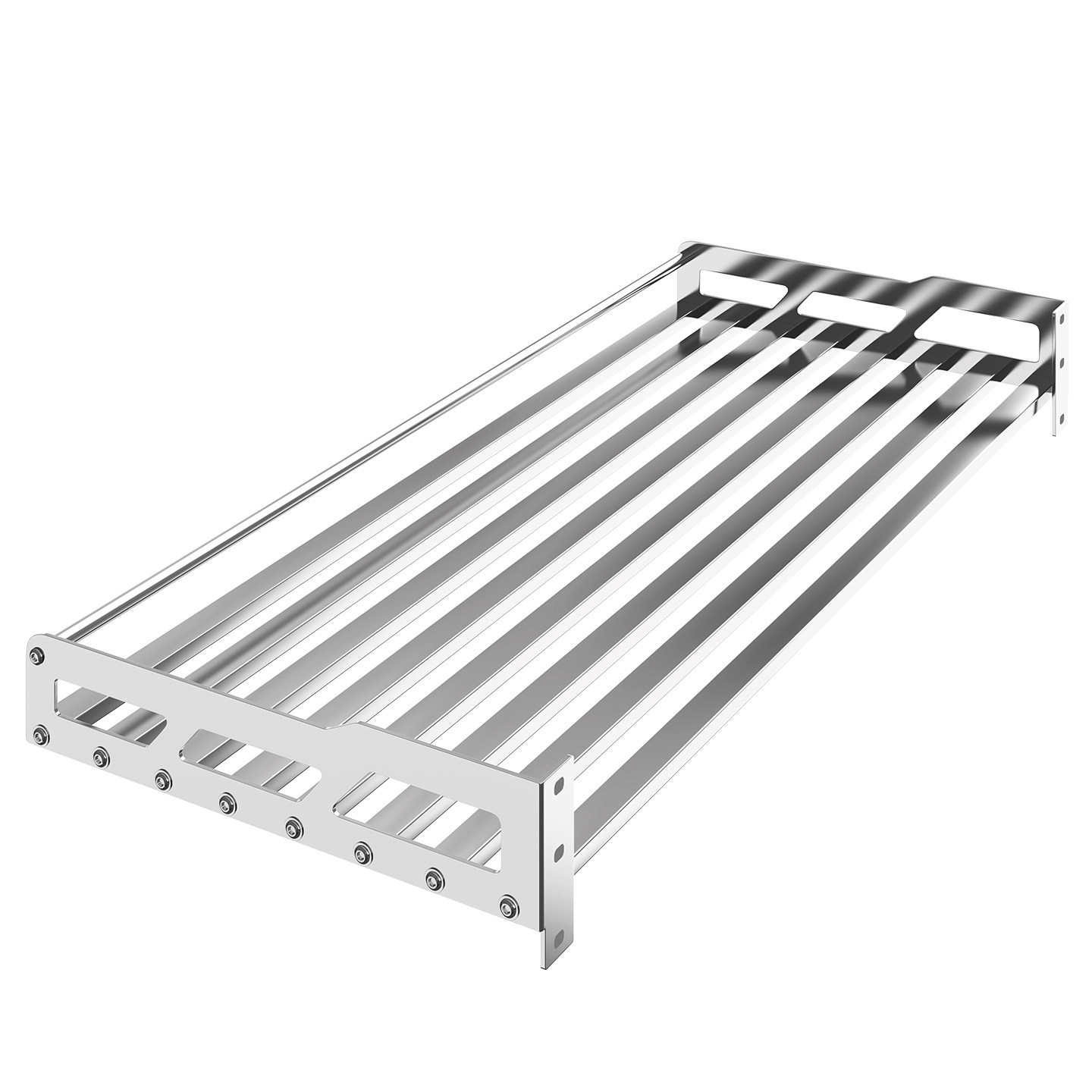 不锈钢一层挂墙架单层壁挂置物架调料架厨房墙上收纳架微波炉架子,淘宝优惠券,粉丝福利购,淘宝优惠卷