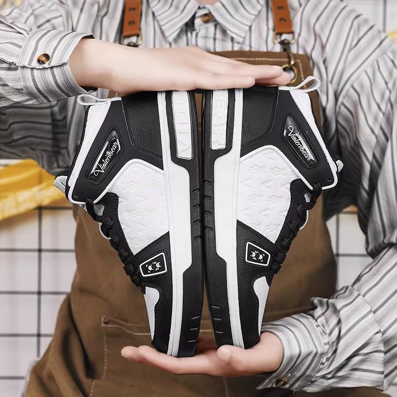 暴力熊男鞋高帮鞋2025新款情侣冬季皮面防水板鞋女鞋运动鞋子男款,淘宝优惠券,粉丝福利购,淘宝优惠卷