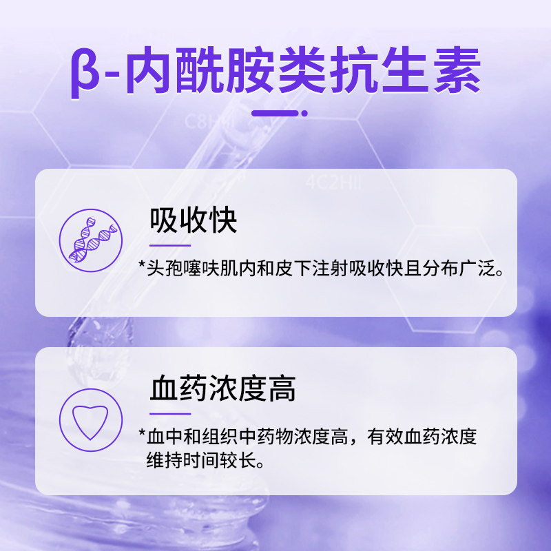 荣佳润兽药头孢噻呋钠兽用注射粉针猫狗猪牛羊抗菌消炎药感冒发烧,淘宝优惠券,粉丝福利购,淘宝优惠卷