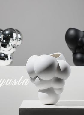 现代简约插干花瓶花器摆件样板间酒店别墅客厅餐厅茶几柜软装饰品