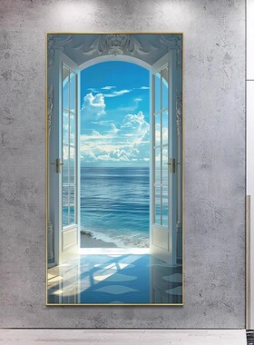新大海沙滩高级壁画假门空间延伸