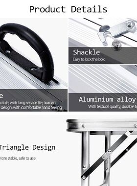 Camping Folding Camping Table Adjustable Aluminum Alloy