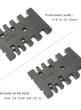Tenon Caliper Metric and Imperial Scale Card Gauge Measuring