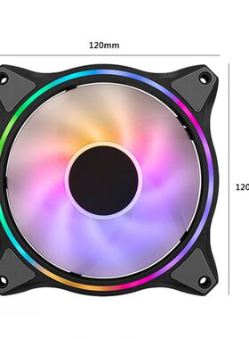 For CoolerMaster 12cm 3 Pin ARGB PC Chassis Fan DC 12V 4-Pin