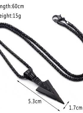 Men's Fashion Jewelry Black Gold Silver color Arrow