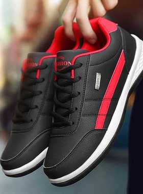 2022 Fashion Men Leather Shoes nd Running Flat Casual Male S
