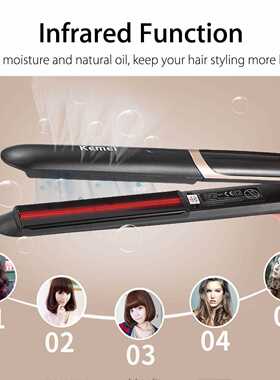 2 in1 Professional Hair Straightener Curler Hair Flat Iron N