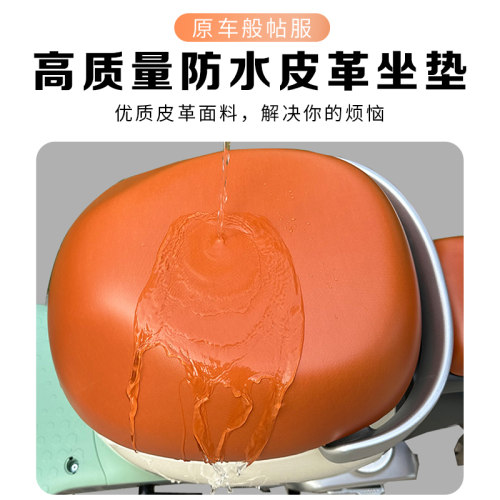 新国标电动车座套雅迪DQ6DS6小牛爱玛台铃绿源深远防水防晒坐垫套 - 图2