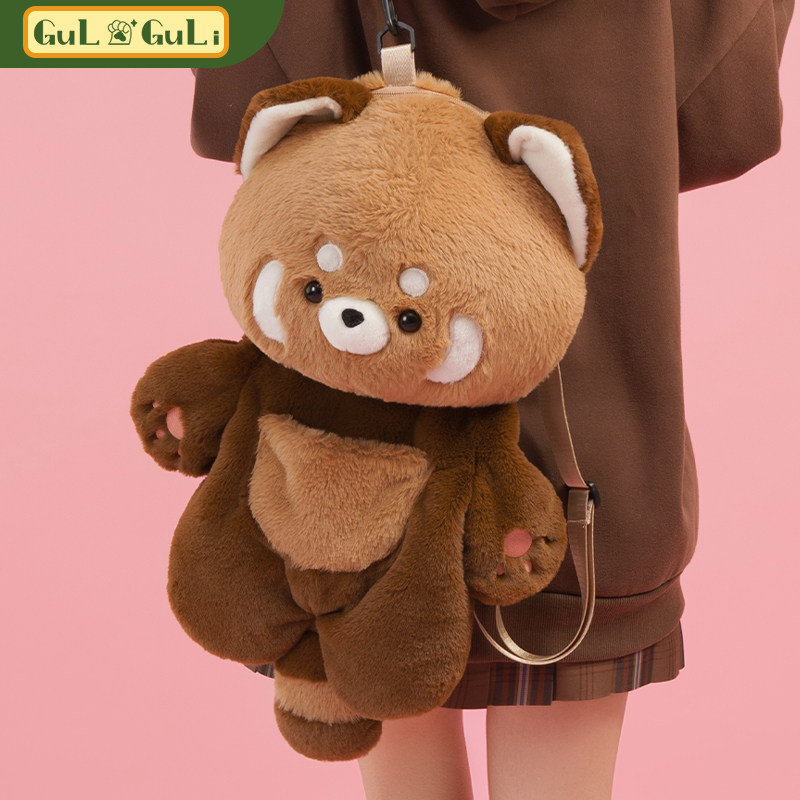小羊古力小熊猫双肩背包包玩偶公仔卡通可爱毛绒书包女lolita,淘宝优惠券,粉丝福利购,淘宝优惠卷