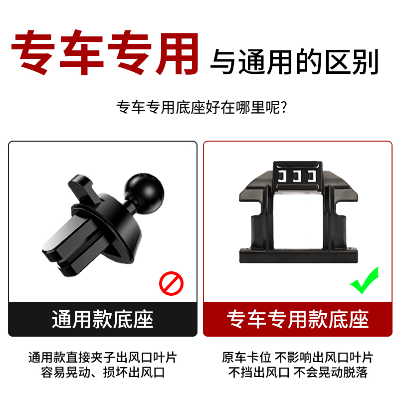 19-22款标致508L混动版专车专用手机车载支架卡扣式底座导航支撑-图0