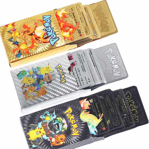 Cartas Pokemon Metalicas Espa?ol Tarjeta De Metal Vmax GX V - 图2