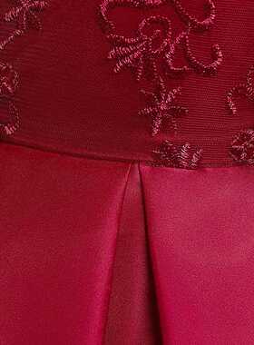 Toddler Baby Girls Red Birthday Princess Dresses Kids Autumn