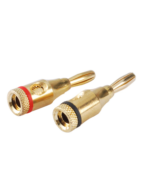 RF Connector 4mm 24k Gold Plated Musical Speaker Cable Wire