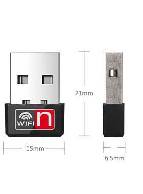 JEL Mini WiFi Adapter USB Dongle Free Driver 150Mbps USB-A N