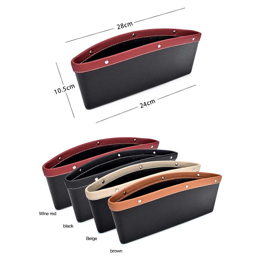 2022 Seat PU Case Storage Bag Car Organizer Artificial Leat - 图2