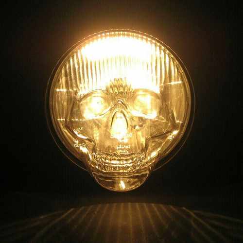 2021 New Fancy Skull shaped Plastic car lampshade high beam - 图0