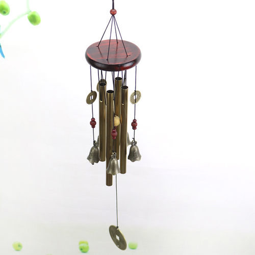 1pc Outdoor Metal Wind Chimes 4 Tubes Balcony Yard Garden Ha - 图0