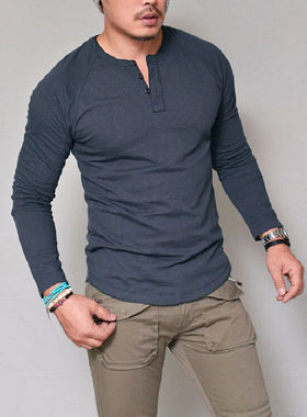 Summer Men's Slim Fit V neck Short T-shirts Casual Tops Soli