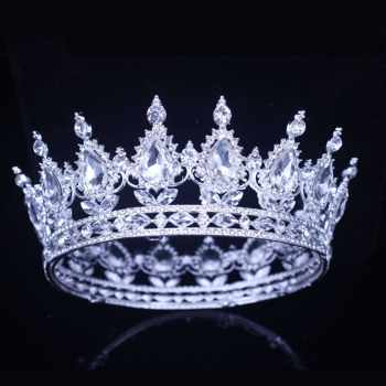 Vintage Wedding Queen King Tiaras ແລະ Crowns Bridal ຫົວ Jew