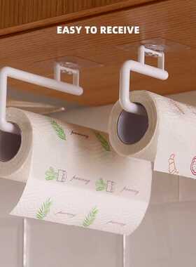 2Pcs Kitchen Paper Roll Holder Towel Hanger Rack Bar
