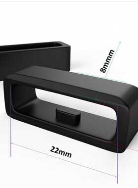6PCS Rubber Watch Strap Band Security Loop Fastener Ring for