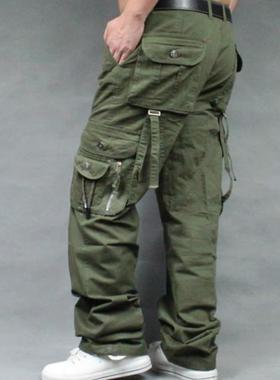 Seasons Cargo Pants Loose Men's Cotton Pocket Baggy Trousers