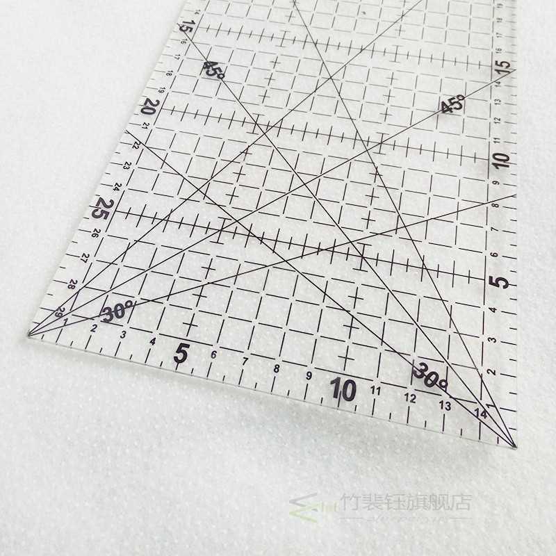 1pc 30x15cm Sewing Patchwork Ruler Transparent Students Rule - 图2