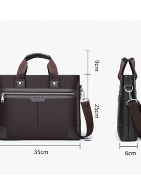 2022 Business bag Men's Briefcase PU Leather Shoulder bag Br