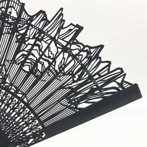 Palace Museum Danqng Breeze Foldng Fan Head Green Bamboo - 图1