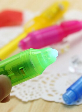 1PC Invisible Ink Pen UV Black Light Combo 2 in 1 Invisible