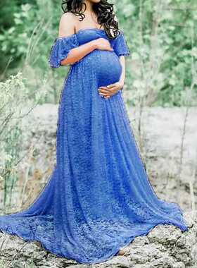 Elegant Lace Maternity Dress Photography Photo Session Props