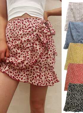 summer fashion high waist floral short skirt women skirts女