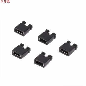 100pcs Pin Header Jumper blocks Connector 2.54 mm ສໍາລັບ 1/2