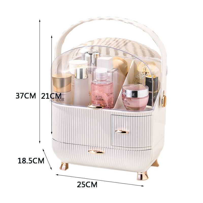 Transparent Cosmetic Storage Box Makeup Drawer Organizer Jew-图1