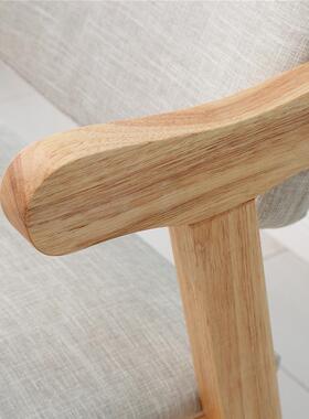 Simple Nordic solid wood chair study arm computer chair