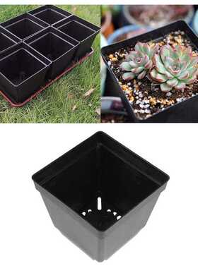30 Pack 4Inch Black Square Plastic Plant Pots,Seedling Nurse