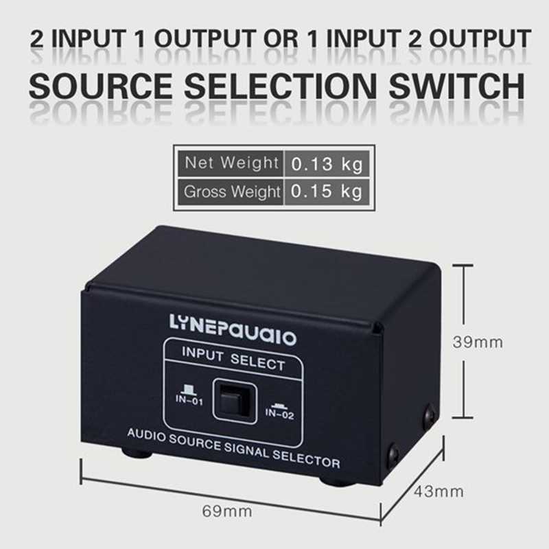 2 in 1 Out or 1 in 2 Out O Source Signal Selector, Switcher, - 图2