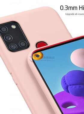 Liquid Silicone case for Samsung Galaxy A21S Shockproof Bump