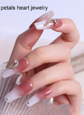 6Pcs Nail Rhinestone Flat Bottom High Brightness Non-Drop
