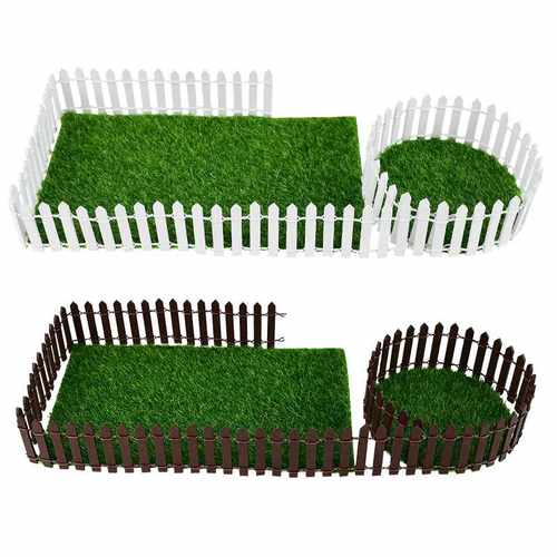 100*5cm/cm Mini Wooden Fence DIY Miniature Fairy Garden Woo - 图3