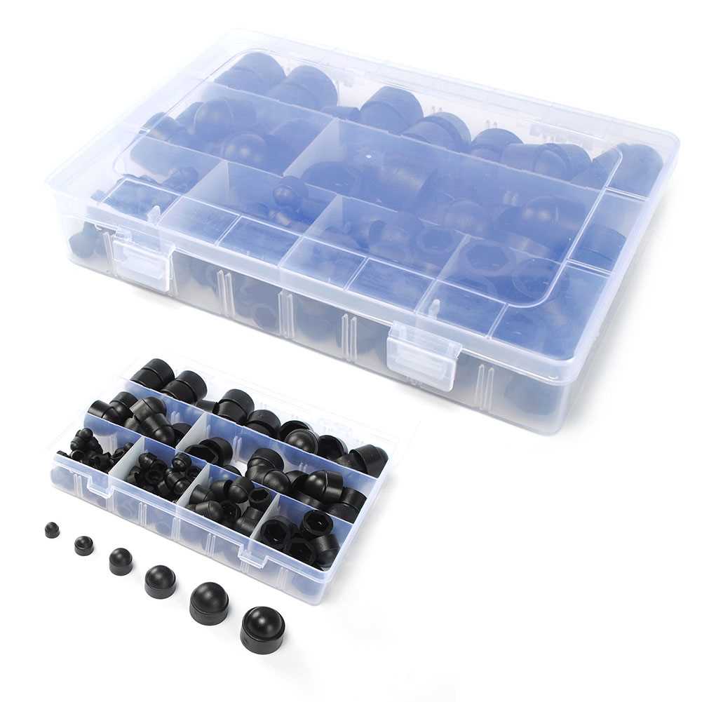 145pcs Dome Nut Cover Assorted Size Hex Bolt Portable Screw - 图3