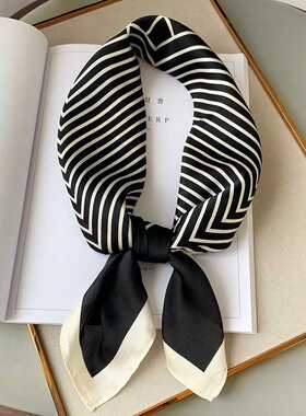 2021 Summer Luxury Brand Silk Scarf Square Women Shawls And