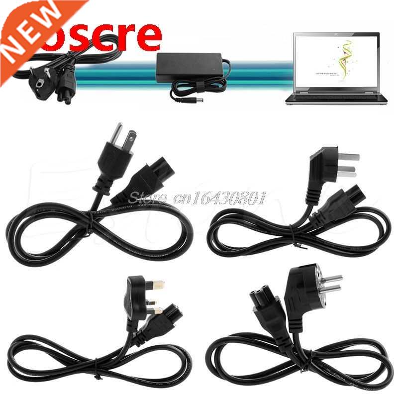 US/UK/EU/AU Plug 3-Pin AC Power Cord Cales For Dell Laptop