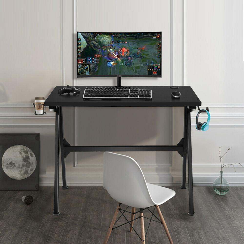 Gaming Desk Home Office PC Table Computer Desk with Cup - 图2